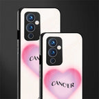 cancer minimalistic back phone cover | glass case for oneplus 9