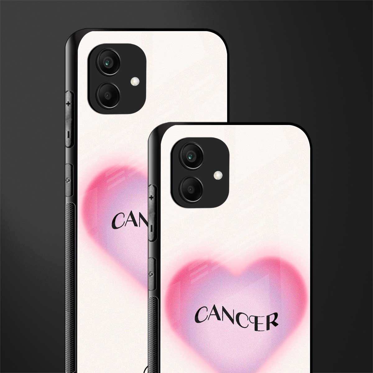 cancer minimalistic back phone cover | glass case for samsung galaxy a04
