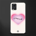 cancer minimalistic back phone cover | glass case for vivo v21e 4g