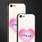 cancer minimalistic glass case for iphone 8 image-2