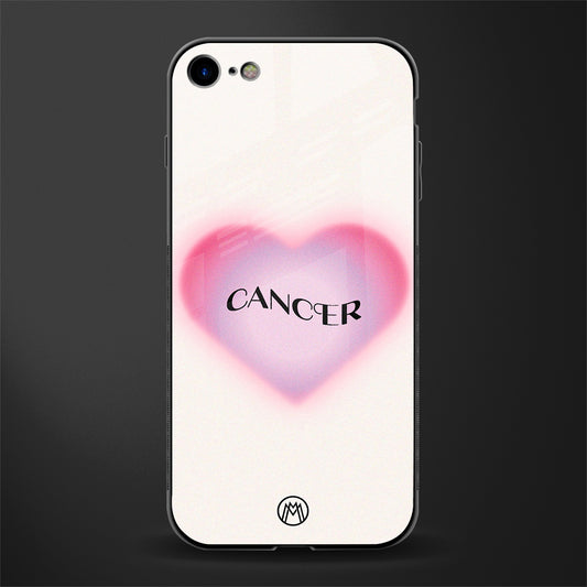 cancer minimalistic glass case for iphone 7 image