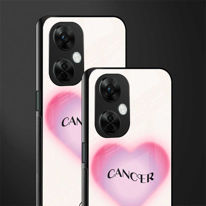 cancer minimalistic back phone cover | glass case for oneplus nord ce 3 lite