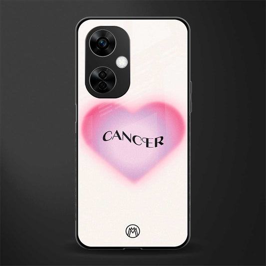 cancer minimalistic back phone cover | glass case for oneplus nord ce 3 lite