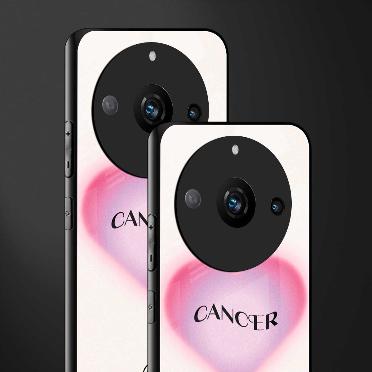 cancer minimalistic back phone cover | glass case for realme 11 pro 5g