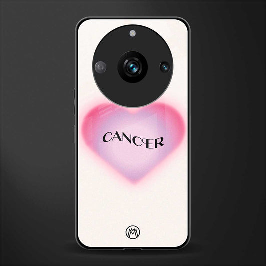 cancer minimalistic back phone cover | glass case for realme 11 pro 5g
