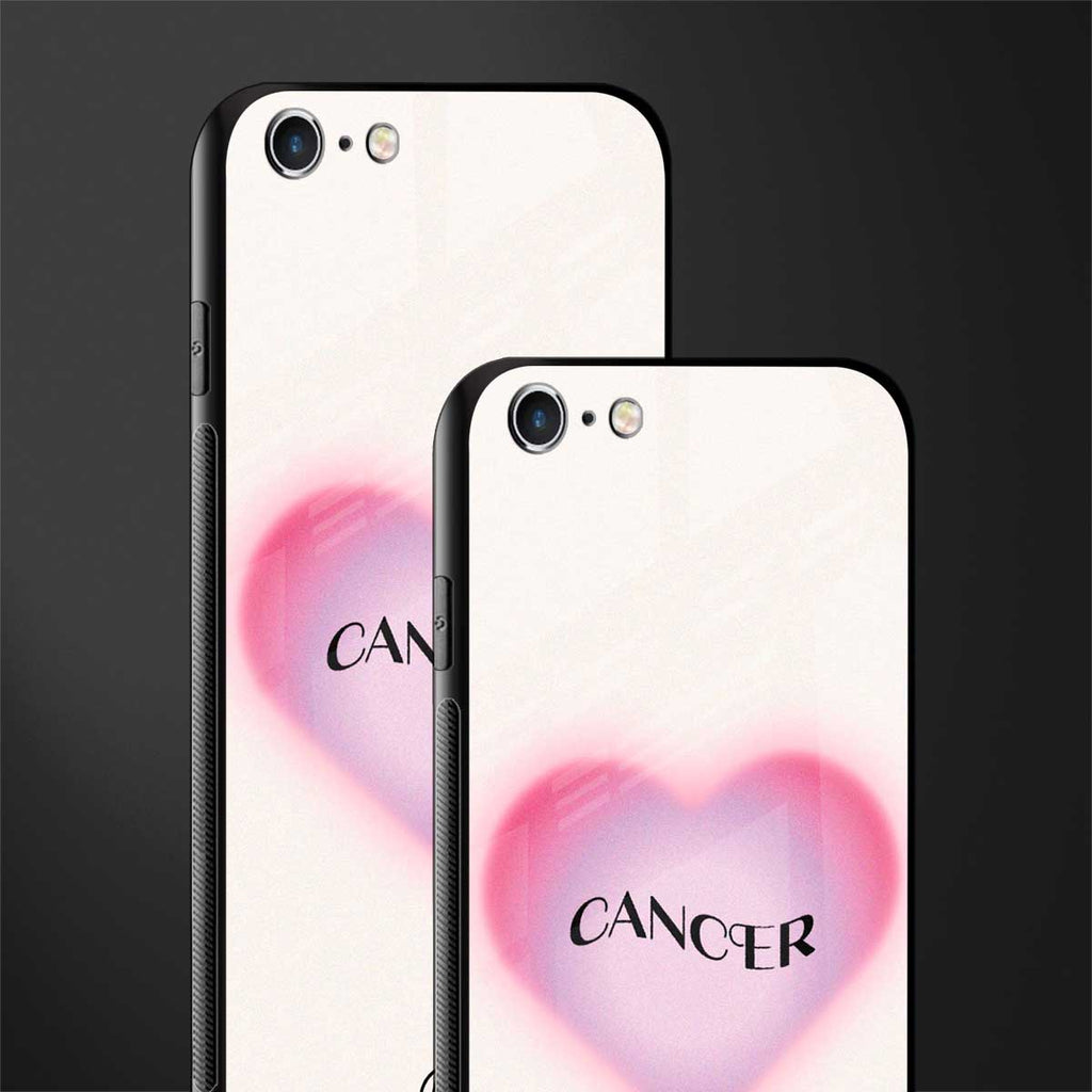 cancer minimalistic glass case for iphone 6s image-2