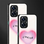 cancer minimalistic back phone cover | glass case for realme c55