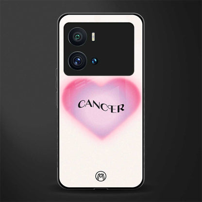 cancer minimalistic back phone cover | glass case for iQOO 9 Pro
