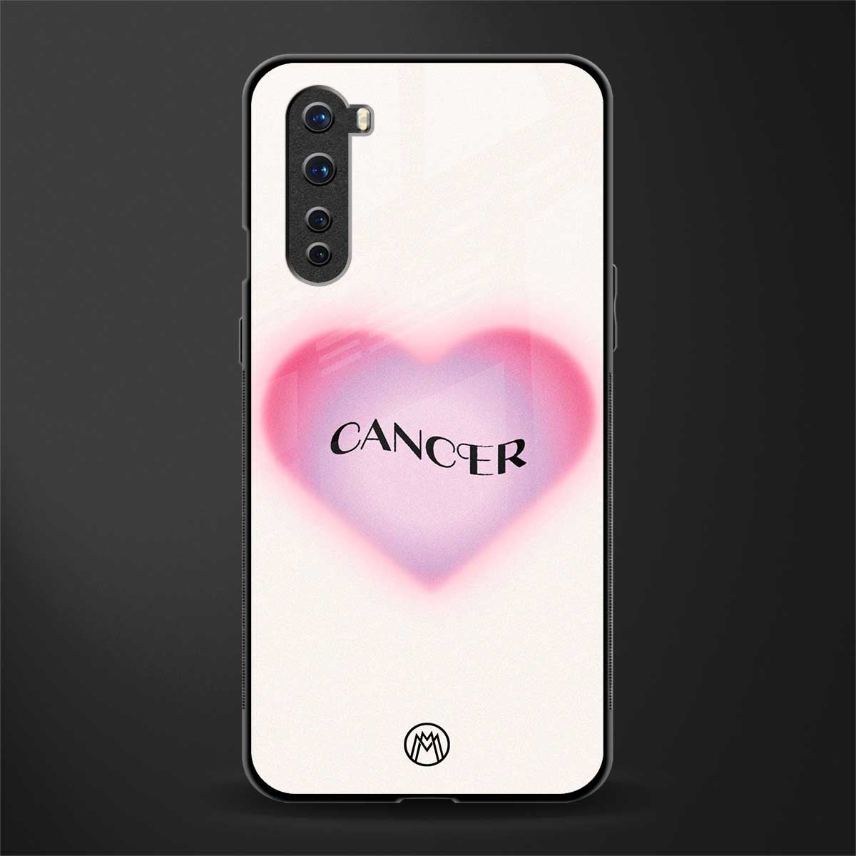 cancer minimalistic glass case for oneplus nord ac2001 image