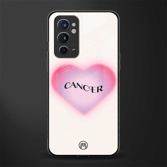 cancer minimalistic glass case for oneplus 9rt image
