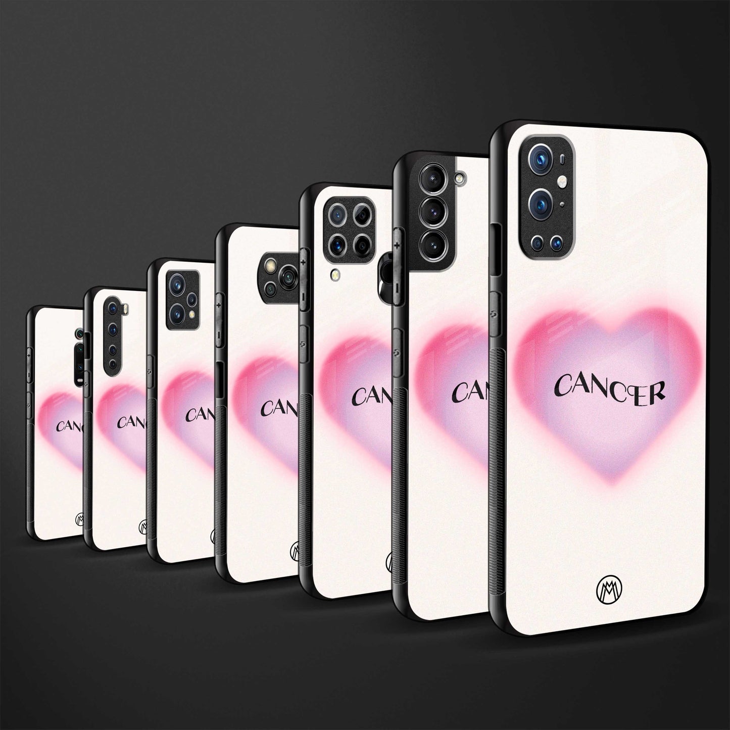 cancer minimalistic back phone cover | glass case for vivo t1 44w 4g