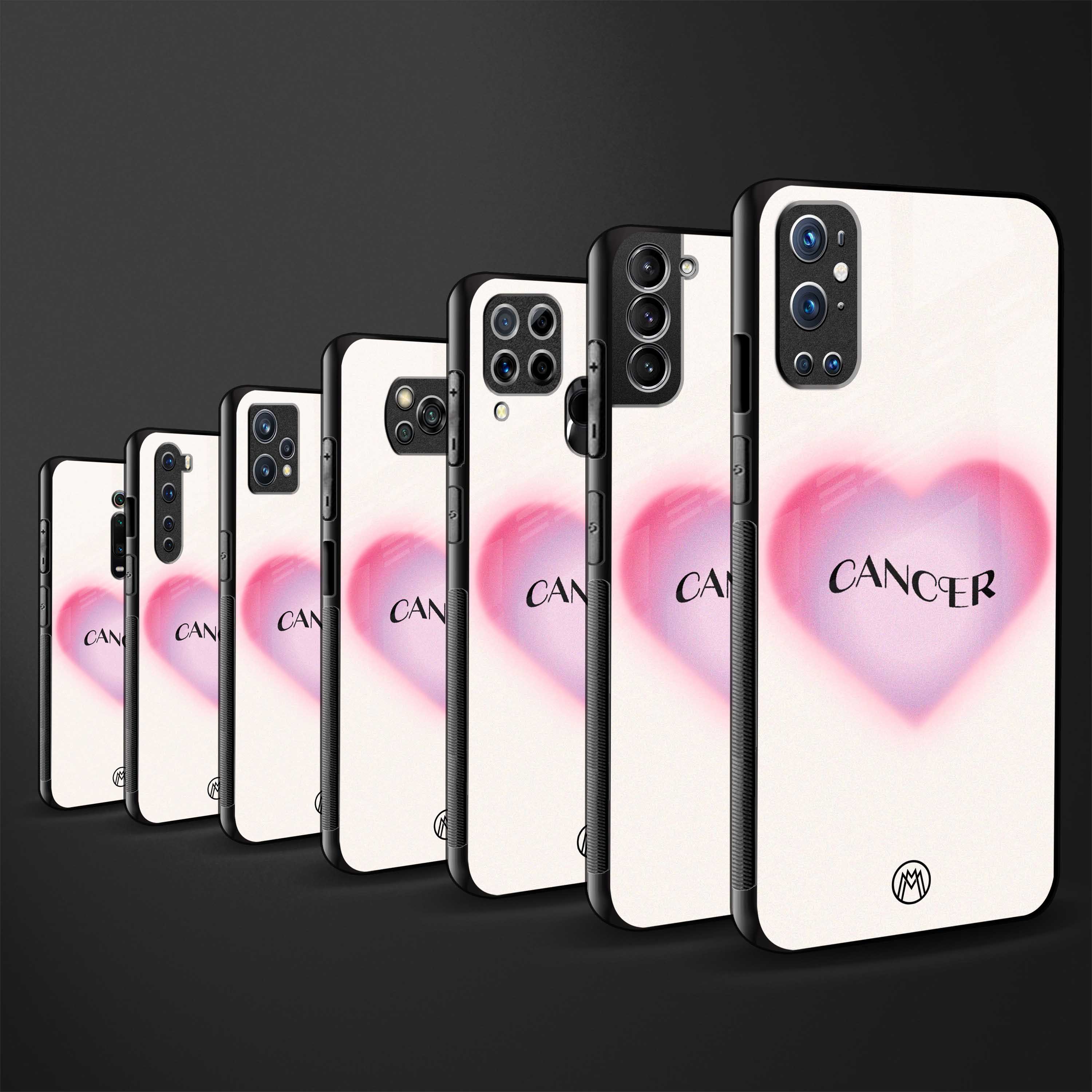 cancer minimalistic glass case for redmi 9 power image-3