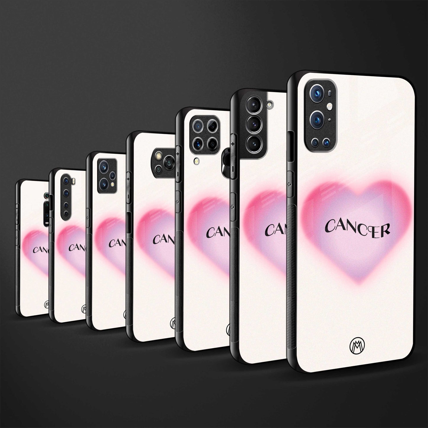 cancer minimalistic glass case for iphone 13 mini image-3