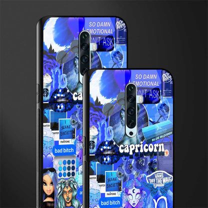 capricorn aesthetic collage glass case for oppo reno 2z image-2