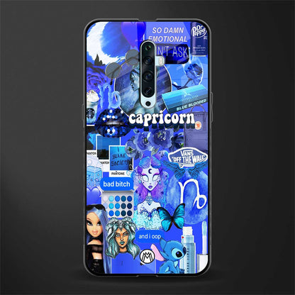 capricorn aesthetic collage glass case for oppo reno 2z image