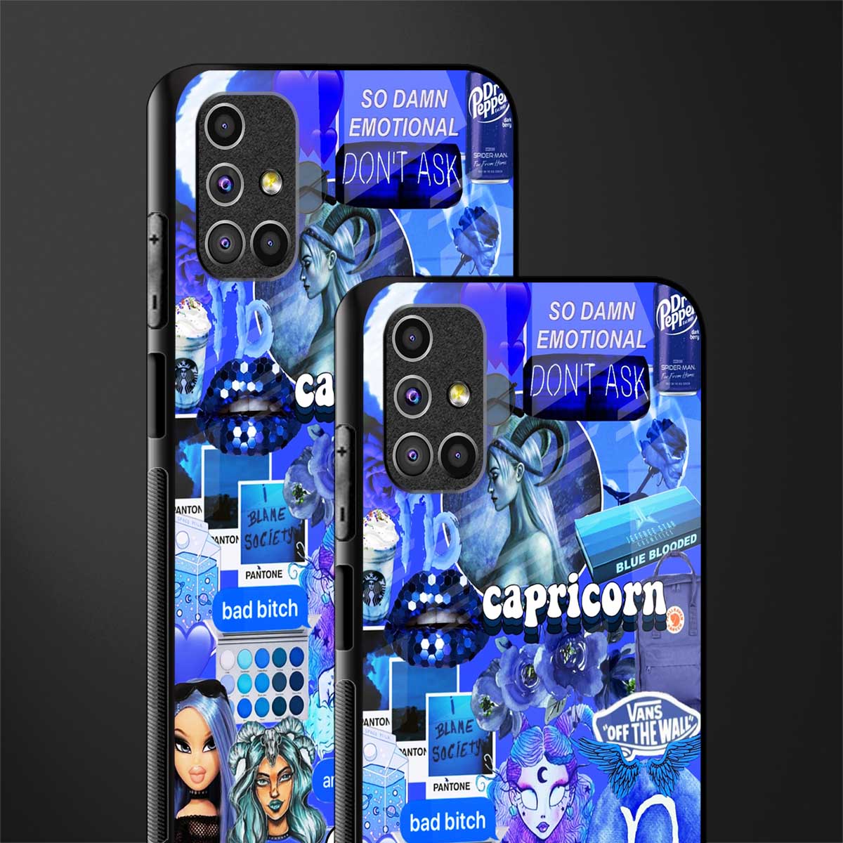 capricorn aesthetic collage glass case for samsung galaxy m31s image-2