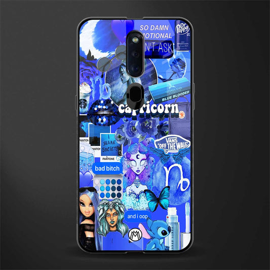 capricorn aesthetic collage glass case for oppo f11 pro image