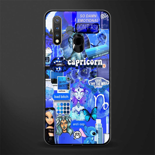 capricorn aesthetic collage glass case for vivo y19 image