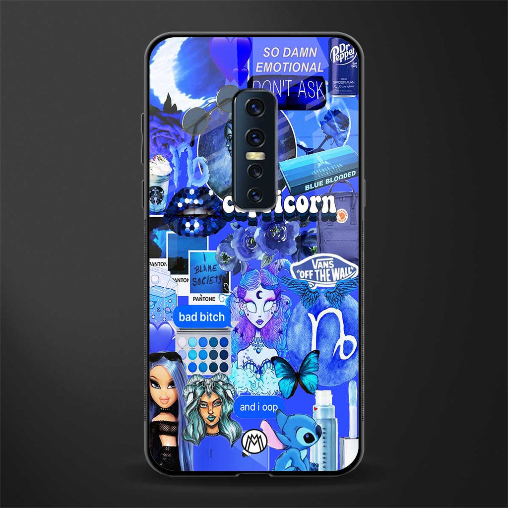 capricorn aesthetic collage glass case for vivo v17 pro image