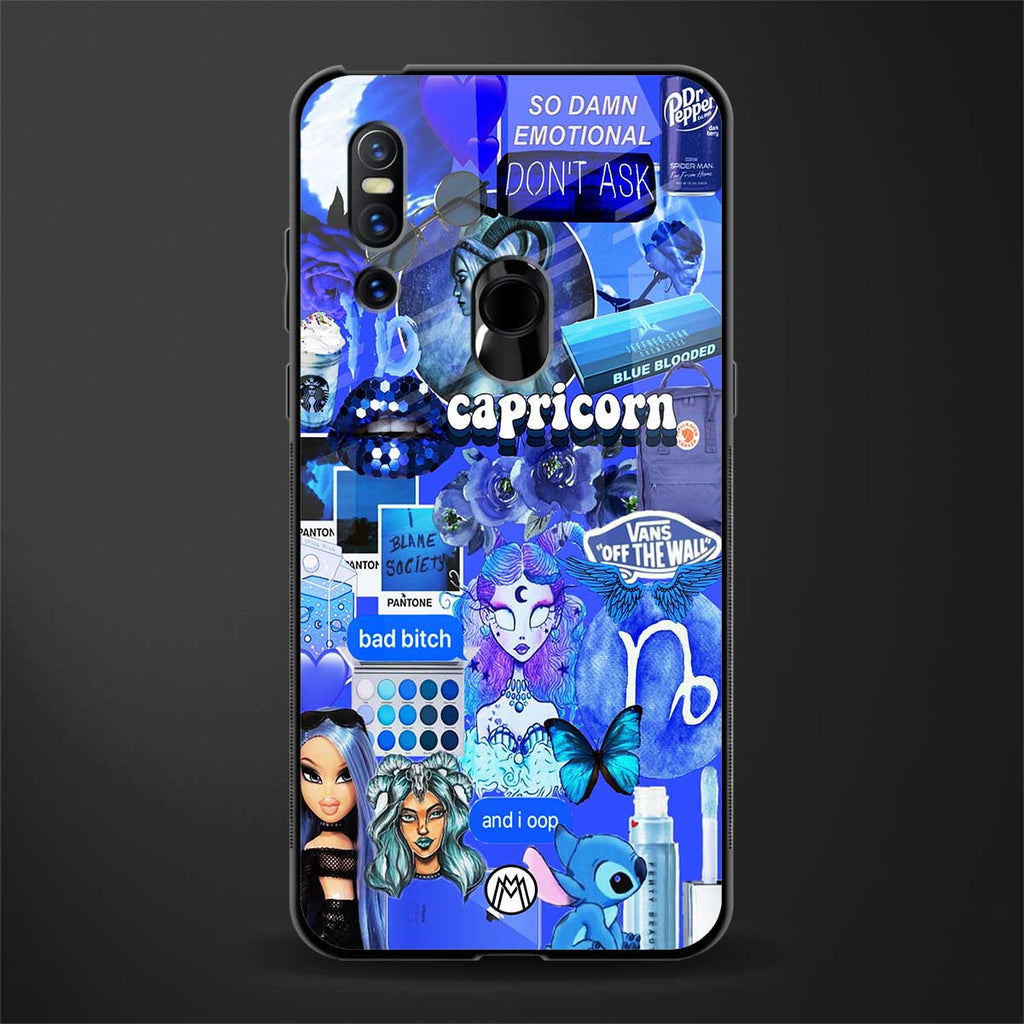 capricorn aesthetic collage glass case for vivo v15 image
