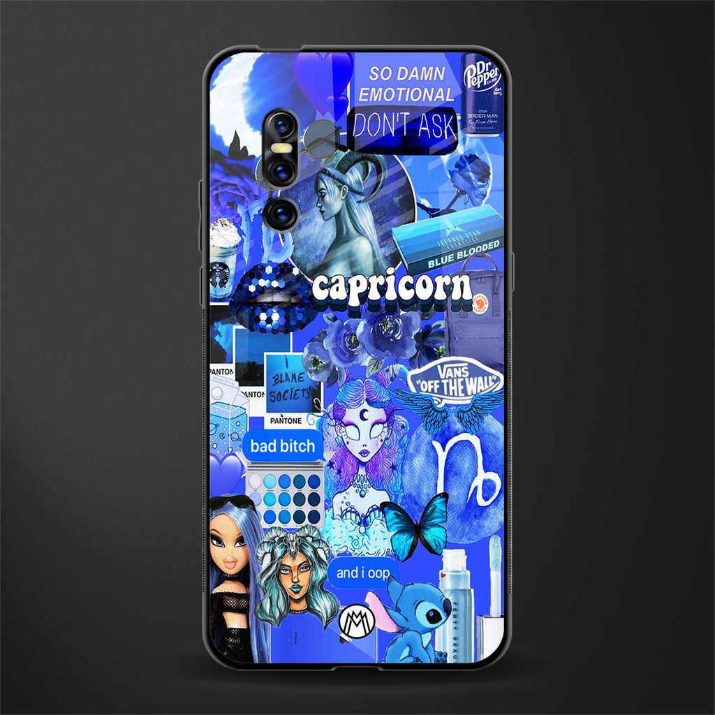 capricorn aesthetic collage glass case for vivo v15 pro image