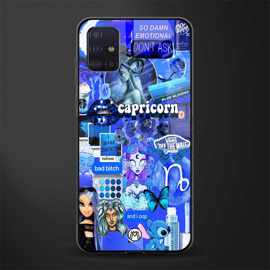 capricorn aesthetic collage glass case for samsung galaxy a71 image