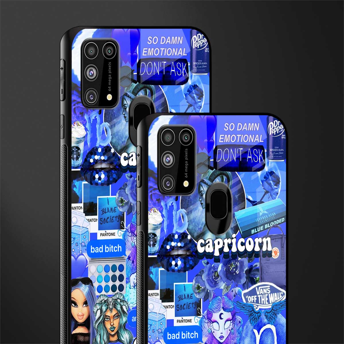 capricorn aesthetic collage glass case for samsung galaxy f41 image-2