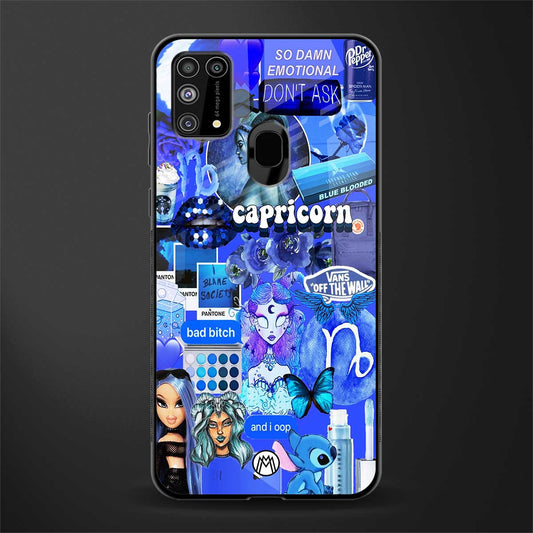 capricorn aesthetic collage glass case for samsung galaxy m31 prime edition image