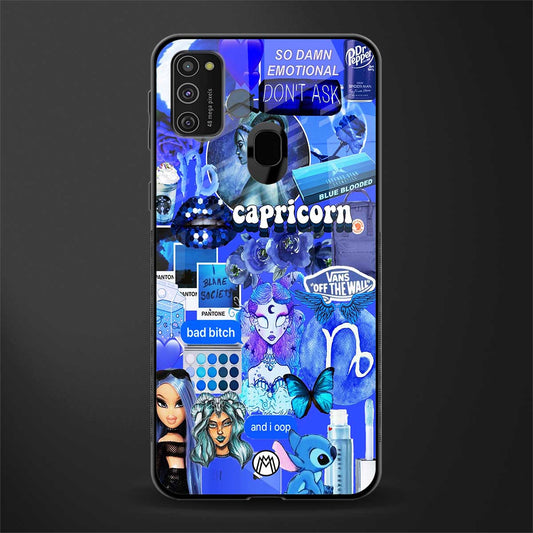 capricorn aesthetic collage glass case for samsung galaxy m21 image