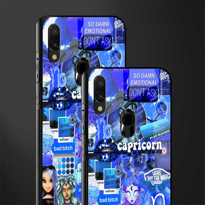 capricorn aesthetic collage glass case for redmi 7redmi y3 image-2