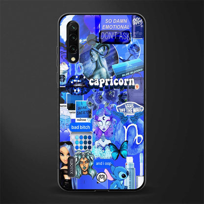 capricorn aesthetic collage glass case for mi a3 redmi a3 image