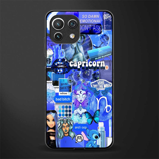 capricorn aesthetic collage glass case for mi 11 lite image