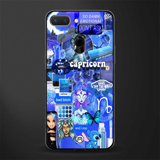 capricorn aesthetic collage glass case for oppo a5 image
