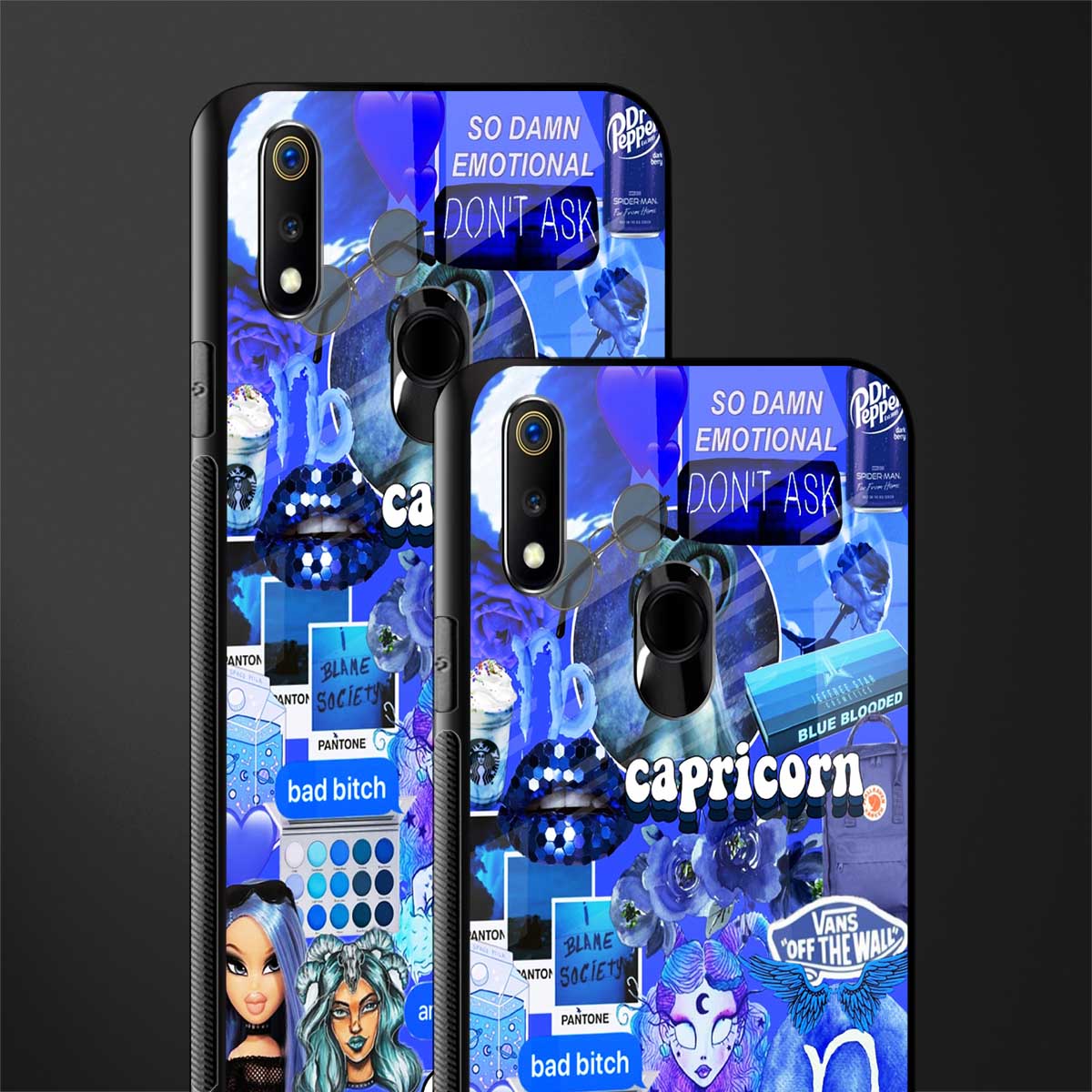 capricorn aesthetic collage glass case for realme 3 pro image-2