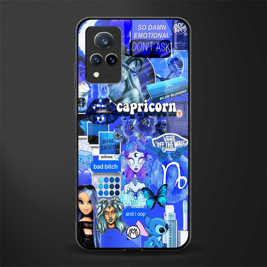 capricorn aesthetic collage glass case for vivo v21 5g image