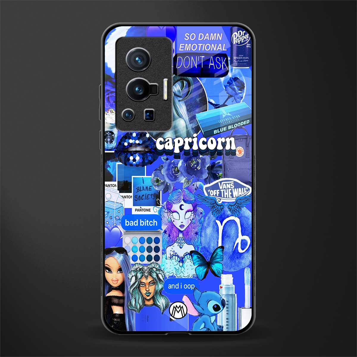 capricorn aesthetic collage glass case for vivo x70 pro image