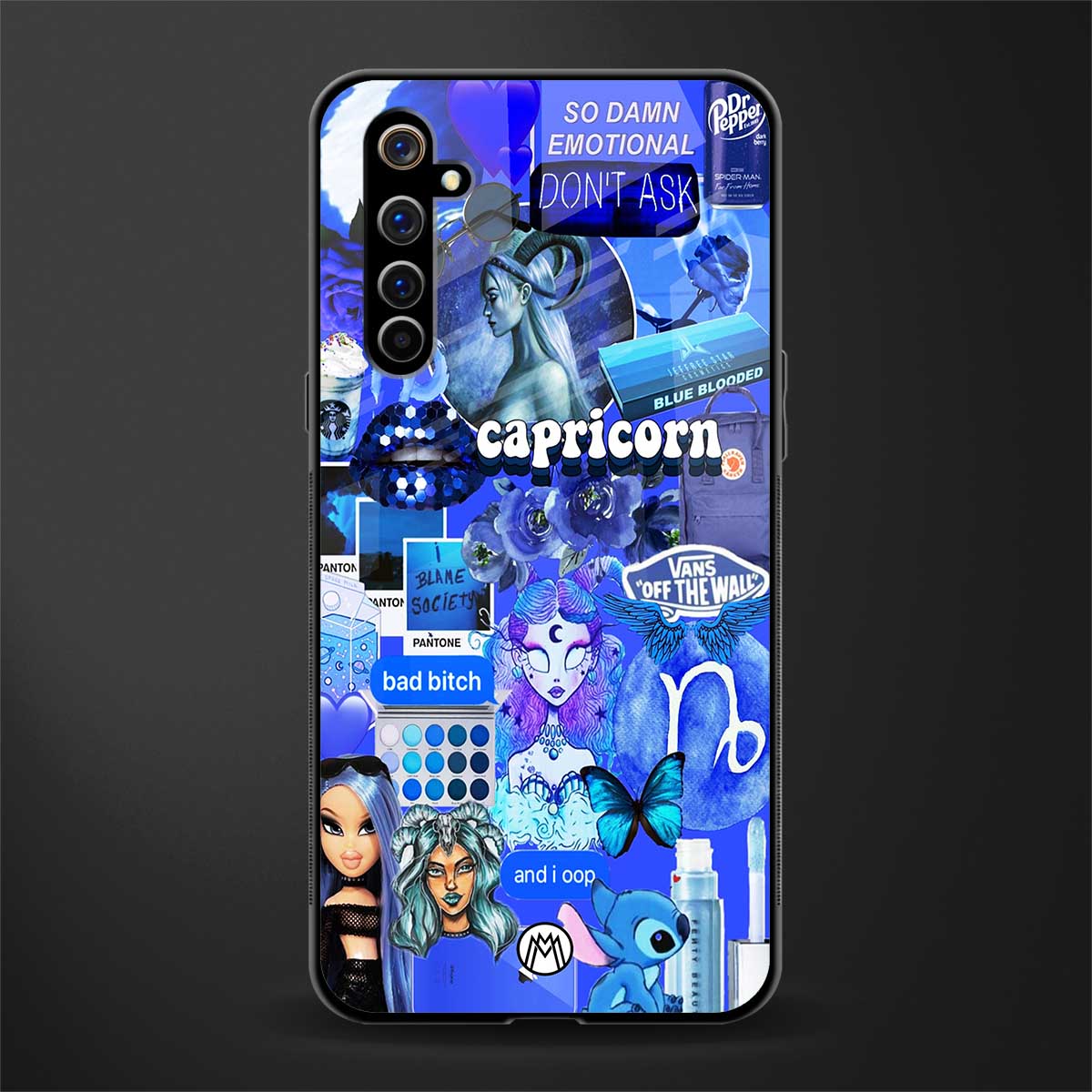 capricorn aesthetic collage glass case for realme x50 pro image