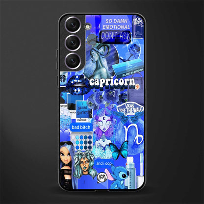 capricorn aesthetic collage glass case for samsung galaxy s22 5g image