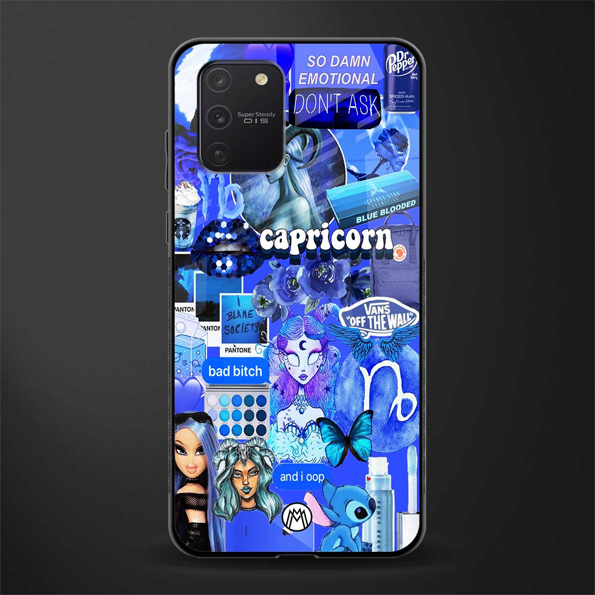 capricorn aesthetic collage glass case for samsung galaxy a91 image