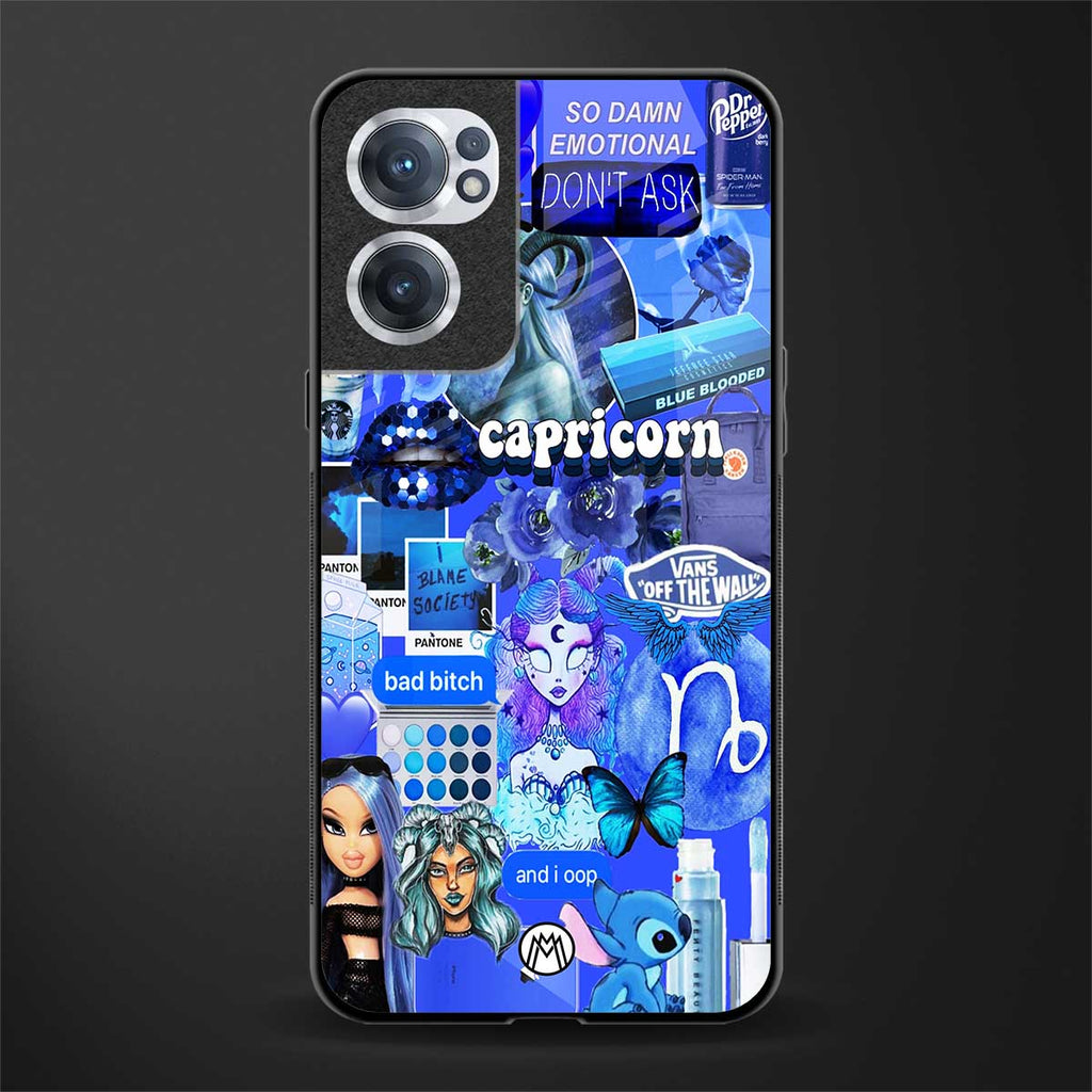 capricorn aesthetic collage glass case for oneplus nord ce 2 5g image