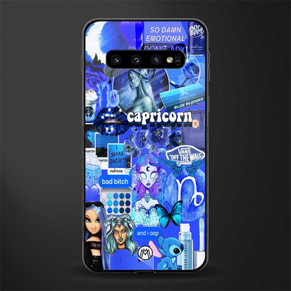 capricorn aesthetic collage glass case for samsung galaxy s10 plus image