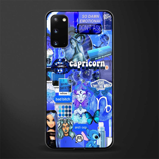 capricorn aesthetic collage glass case for samsung galaxy s20 image