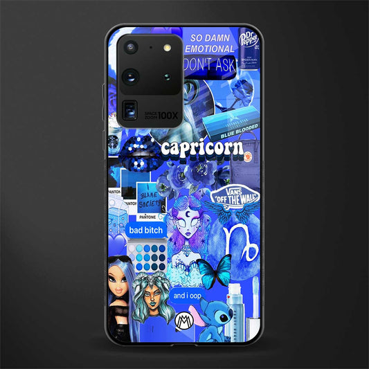 capricorn aesthetic collage glass case for samsung galaxy s20 ultra image