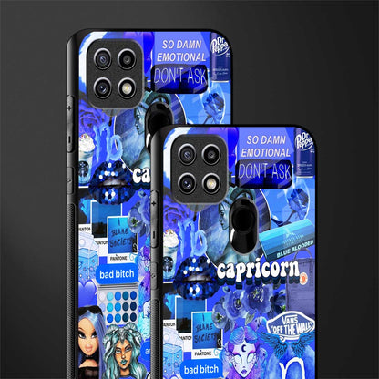 capricorn aesthetic collage glass case for oppo a15s image-2