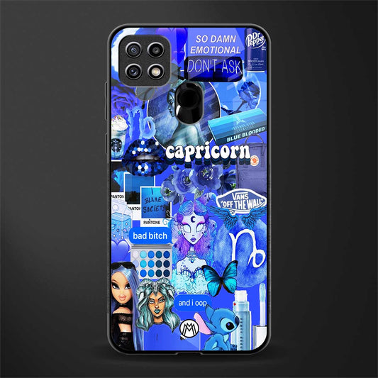 capricorn aesthetic collage glass case for oppo a15s image