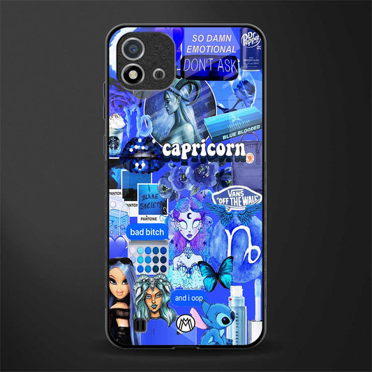 capricorn aesthetic collage glass case for realme c20 image