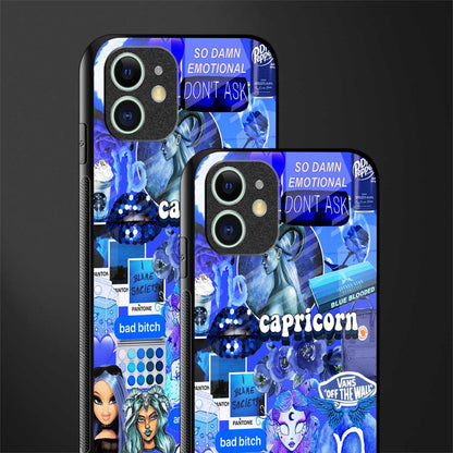 capricorn aesthetic collage glass case for iphone 12 image-2
