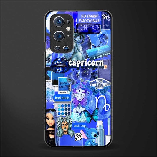 capricorn aesthetic collage glass case for oneplus 9 pro image