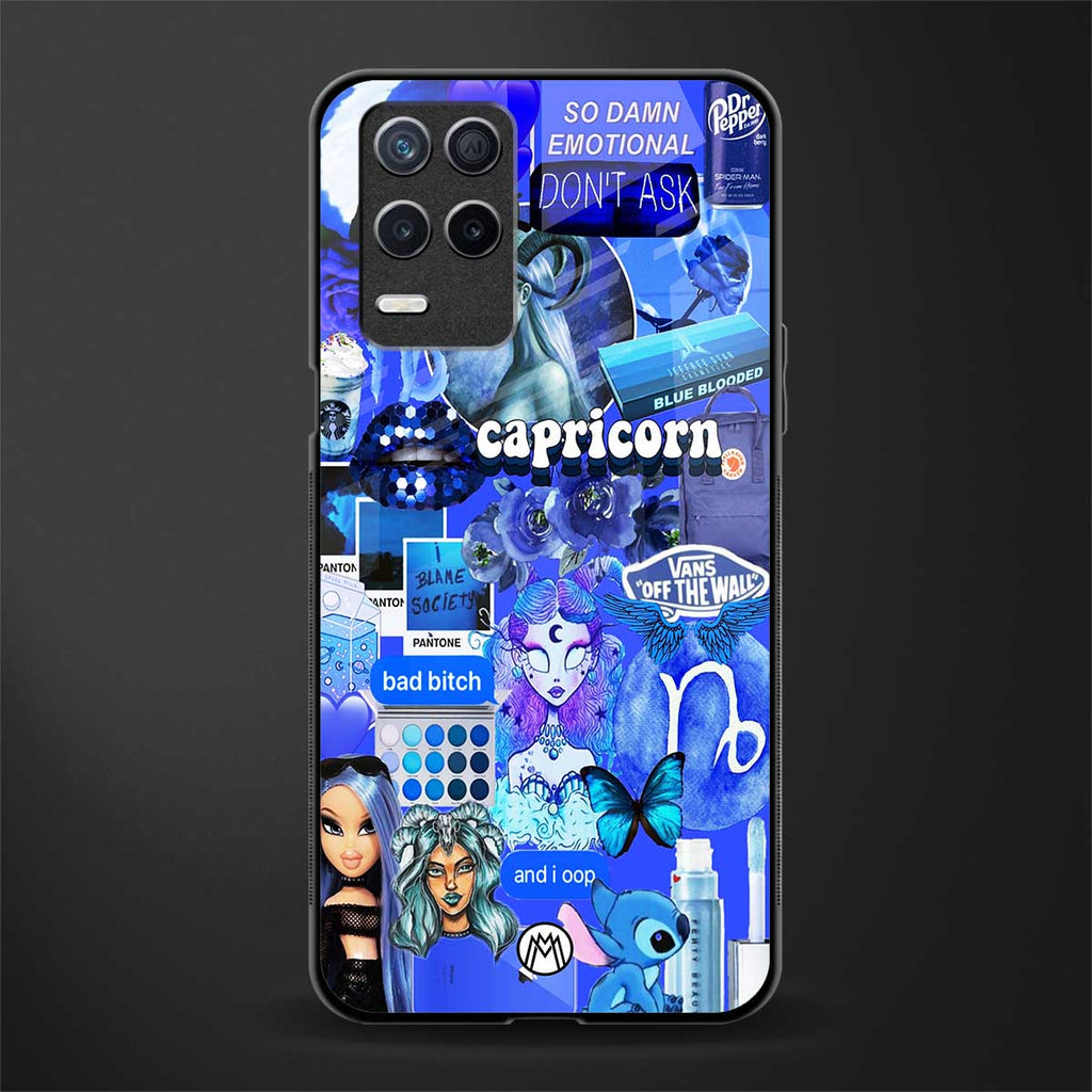 capricorn aesthetic collage glass case for realme 8 5g image