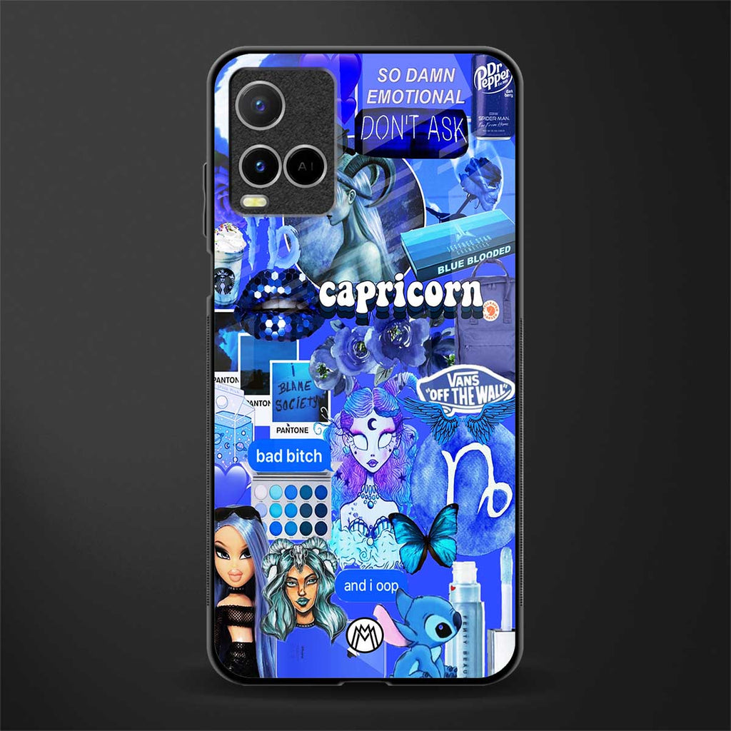 capricorn aesthetic collage glass case for vivo y21t image